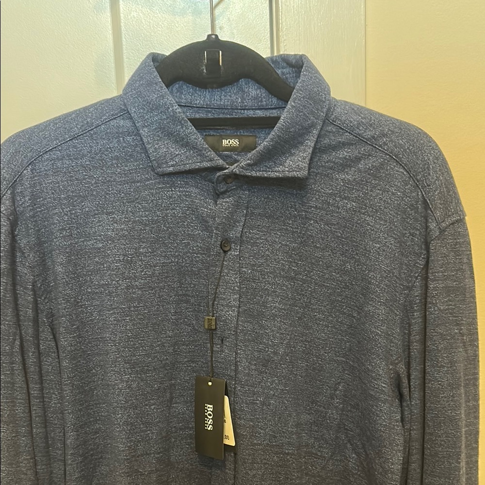 BOSS Men's Blue Shirt